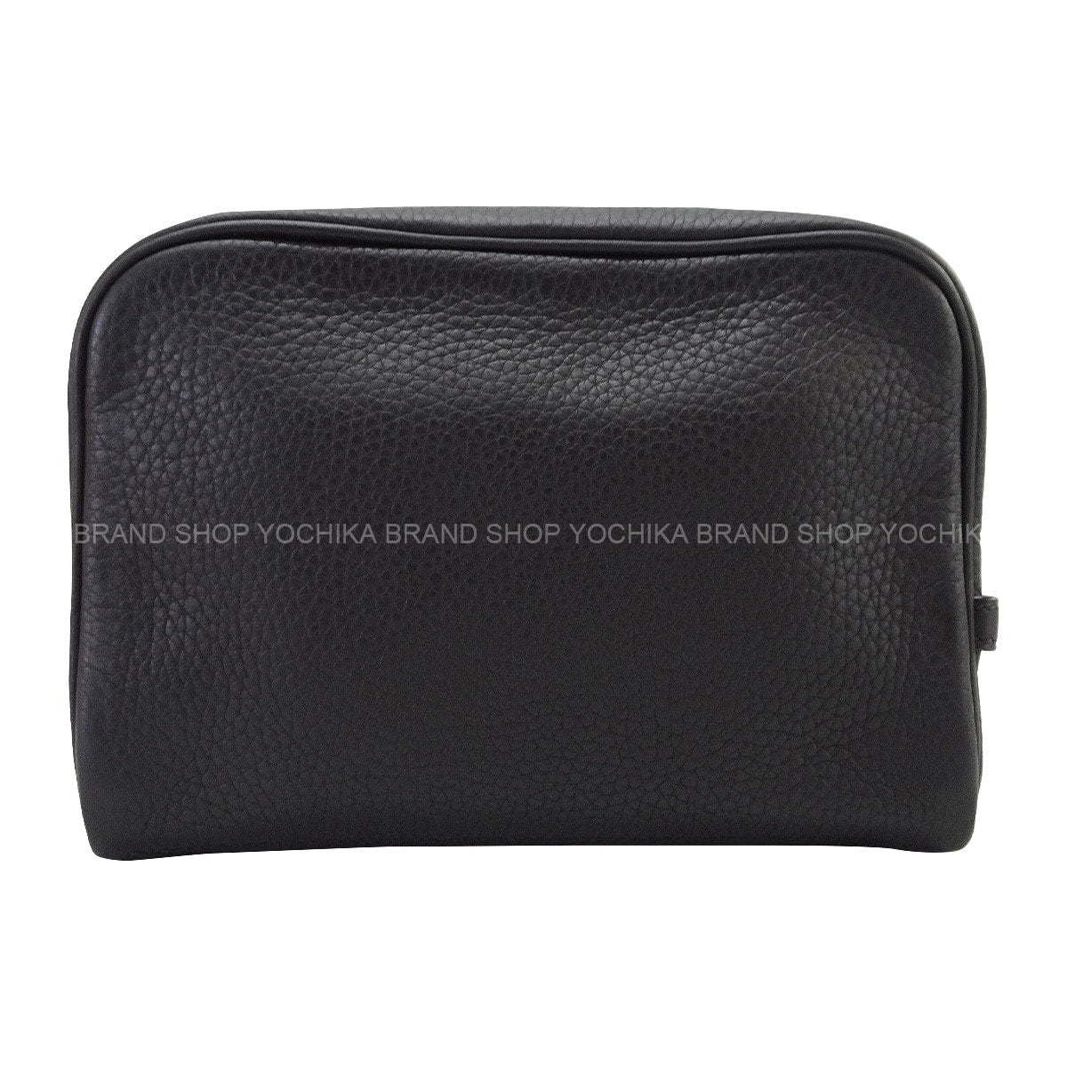 HERMES Pouch Trousse Victoria II PM Noir (Black) Taurillon Clemence Silver HW Stamp □I[EXCELLENT][Authentic]