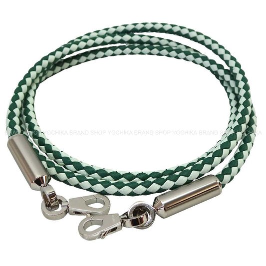 HERMES shoulder strap Bandouliere Virevolte Vert Peppermint/Vert Moyen Veau Swift Silver HW[BRAND NEW][Authentic]