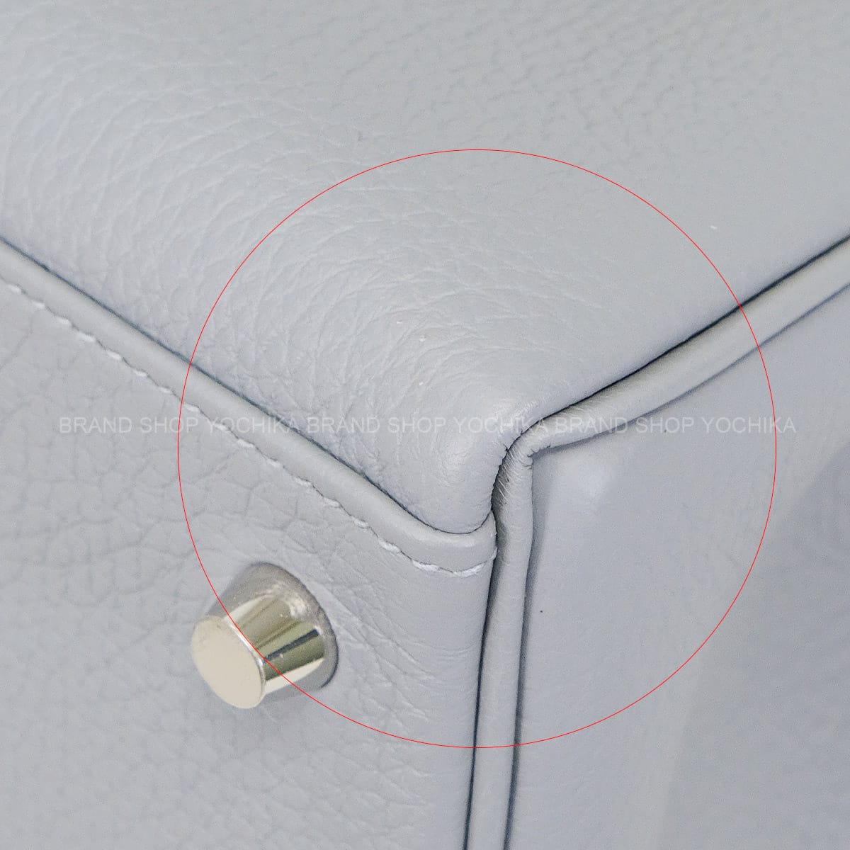 HERMES Shoulder bag Kelly28 Retourne Gris Pantin Veau Togo Silver HW Stamp K[BRAND NEW][Authentic]