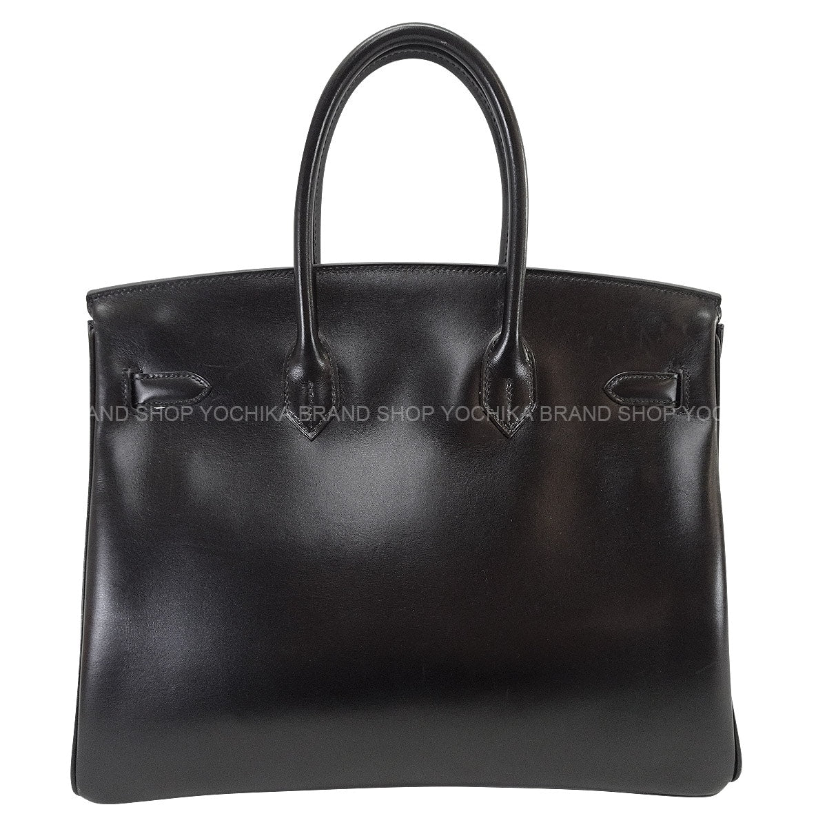 [Pre-loved] HERMES Handbag Birkin35 SO BLACK Noir (Black) Box Calf Black HW Stamp □O[USED A][Authentic]