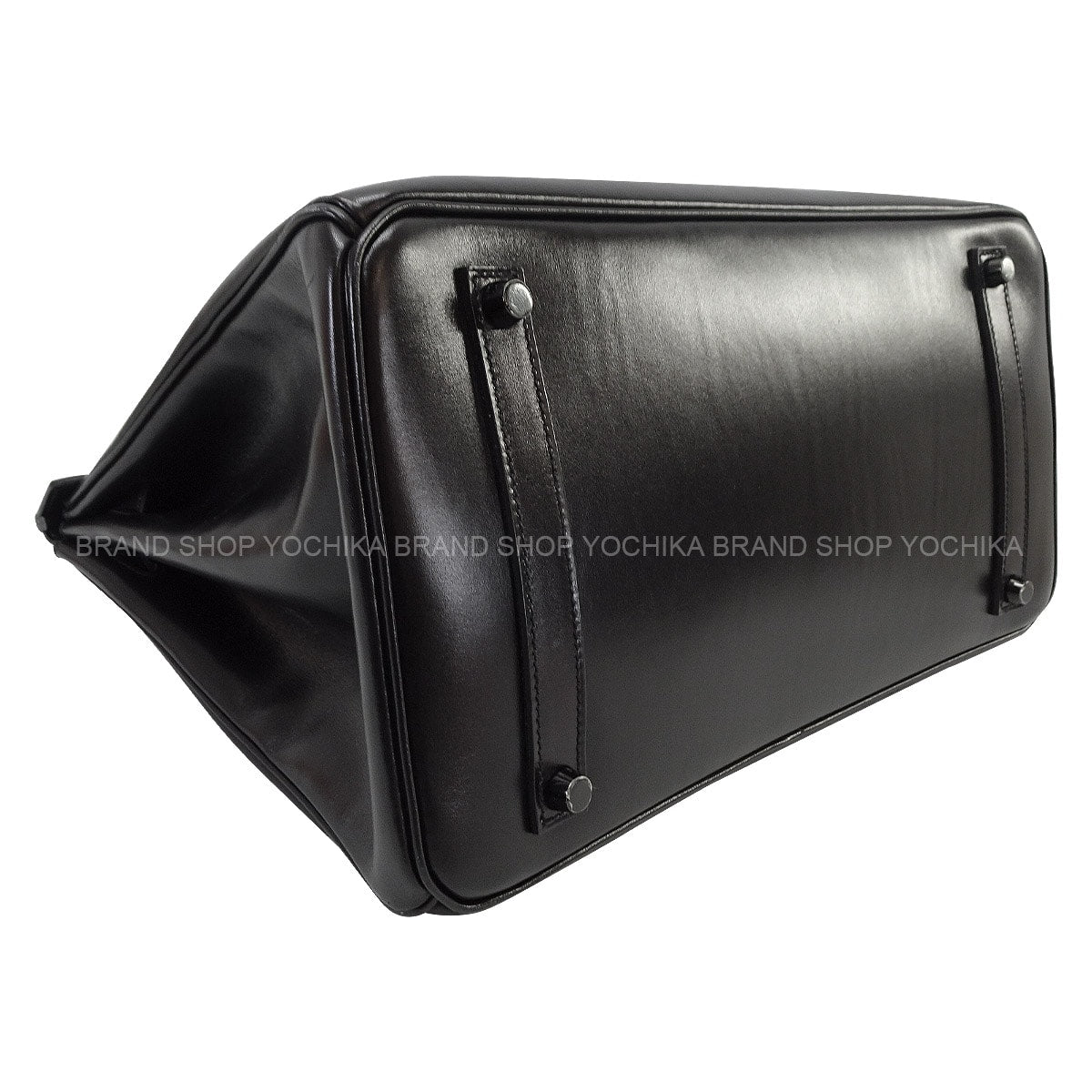 [Pre-loved] HERMES Handbag Birkin35 SO BLACK Noir (Black) Box Calf Black HW Stamp □O[USED A][Authentic]
