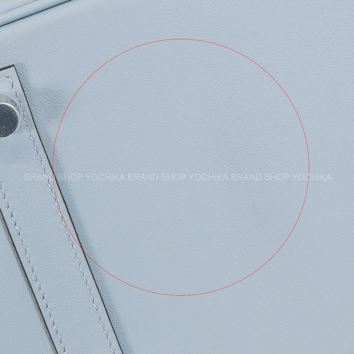 HERMES Handbag Birkin25 Bleu Lin Veau Swift Silver HW Stamp K[ALMOST NEW][Authentic]