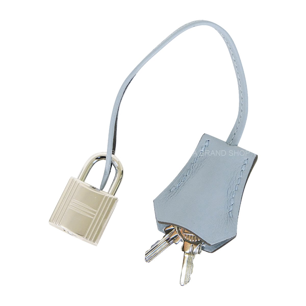 HERMES Handbag Birkin25 Bleu Lin Veau Swift Silver HW Stamp K[ALMOST NEW][Authentic]
