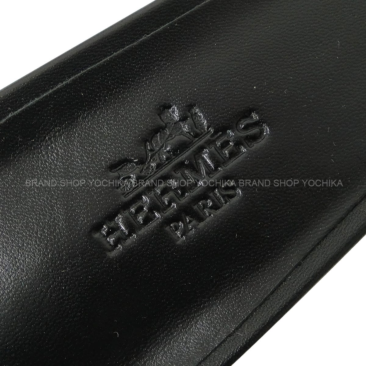 HERMES sandals OASIS Vert Fonce/Noir (Black) Velour #36.5 H232162Z[ALMOST NEW][Authentic]