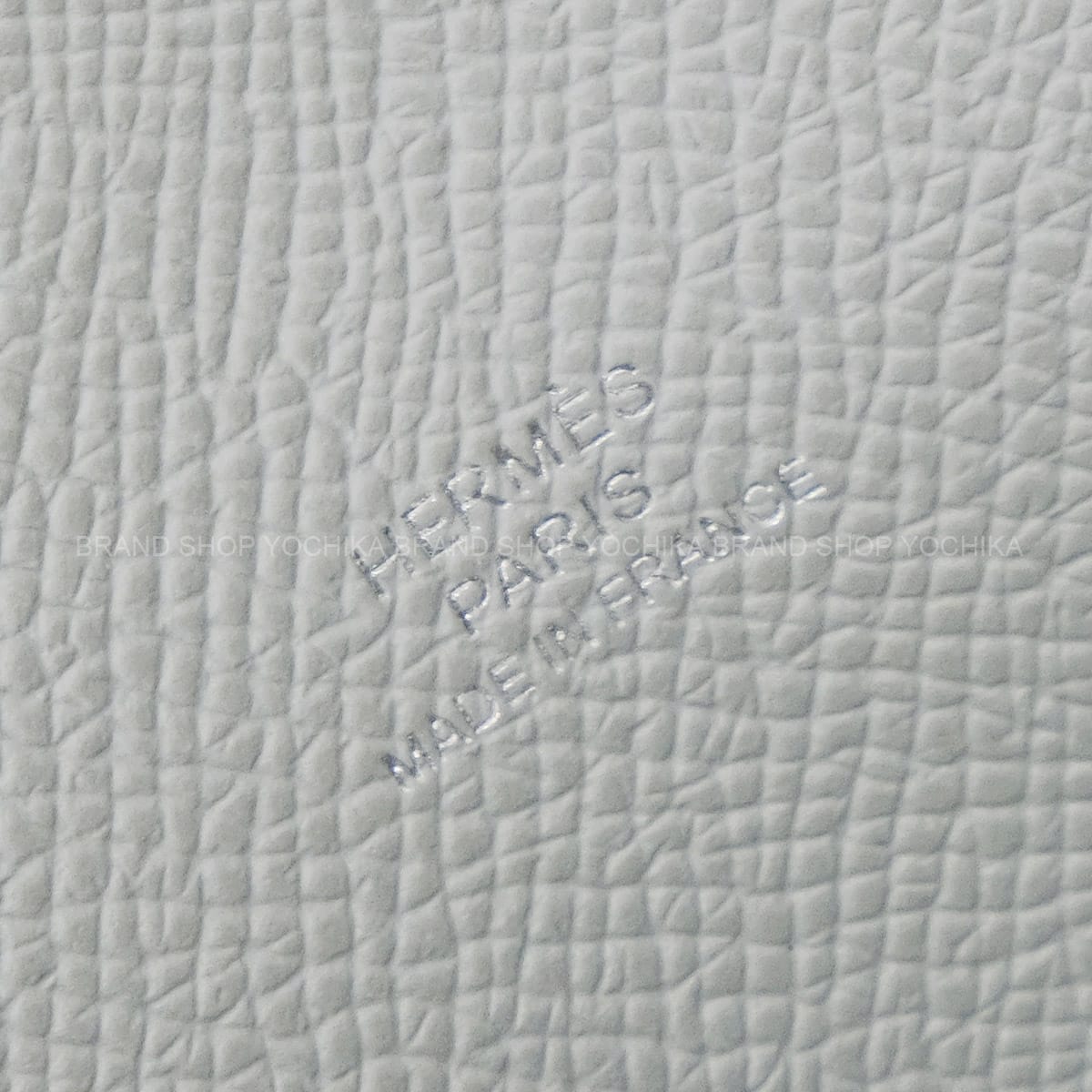 HERMES long wallet Hermesnap To Go Bleu Glacier Veau Epsom Silver HW Stamp K[ALMOST NEW][Authentic]