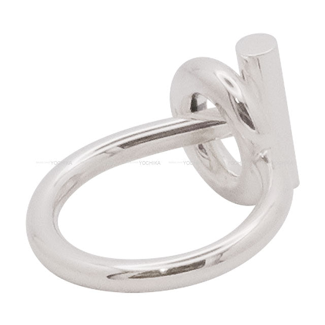 HERMES ring Echappee MM Silver Silver925 (SV925 Ag925) #53[EXCELLENT][Authentic]