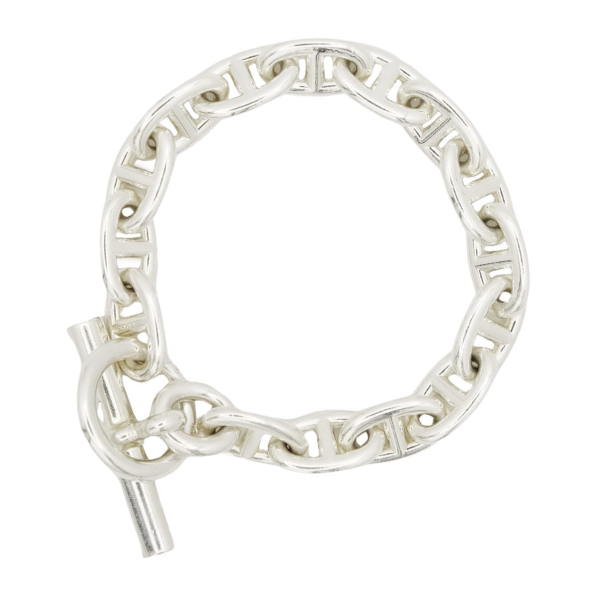[Pre-loved] HERMES bracelet Chaine D'ancre MM 15 Links Silver Silver925 (SV925 Ag925)[USED SA][Authentic]