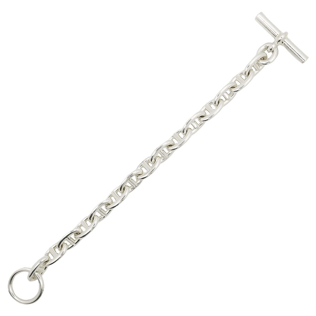 [Pre-loved] HERMES bracelet Chaine D'ancre MM 15 Links Silver Silver925 (SV925 Ag925)[USED SA][Authentic]