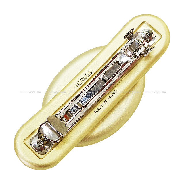 HERMES barretter Tri Millon PM Biscuit Aluminum[BRAND NEW][Authentic]
