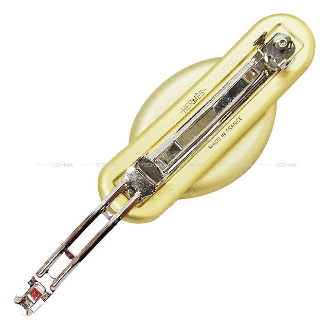 HERMES barretter Tri Millon PM Biscuit Aluminum[BRAND NEW][Authentic]