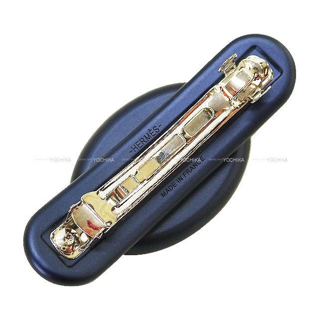 HERMES barretter Tri Millon PM Navy Aluminum[BRAND NEW][Authentic]