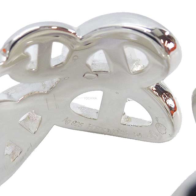 HERMES ring Chaine D'ancre Enchainee GM Silver Silver925 (SV925 Ag925) #54[EXCELLENT][Authentic]