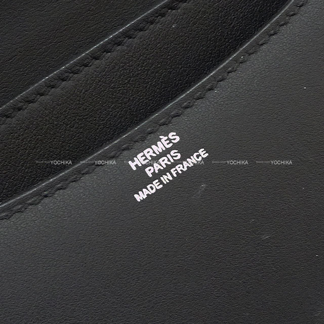 [Pre-loved] HERMES Shoulder bag Constance 3 18 Miroir Dancing Flower Noir (Black) Veau Swift Silver HW Stamp W[LIKE NEW][Authentic]