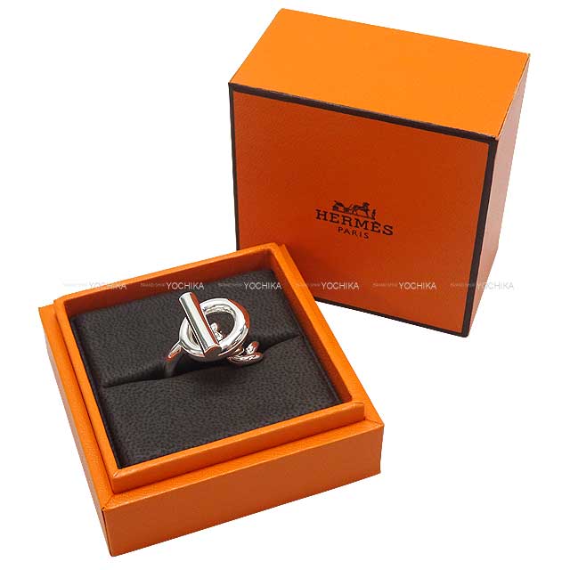 HERMES ring Croisette Silver Silver925 (SV925 Ag925) #48[EXCELLENT][Authentic]