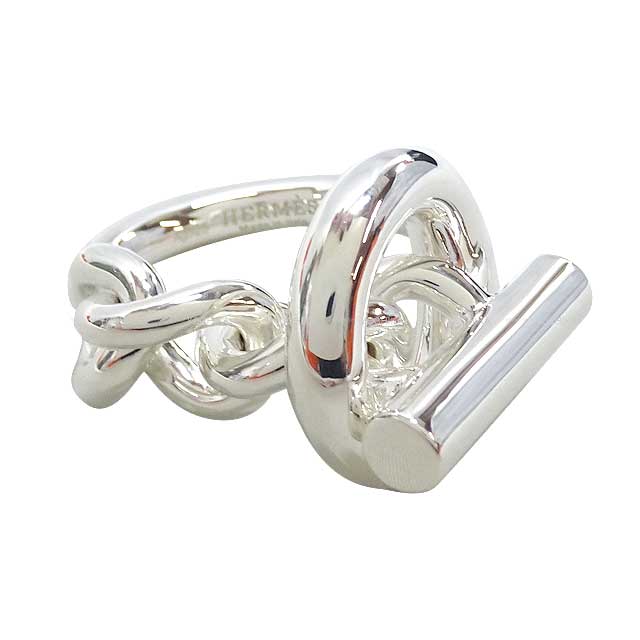 HERMES ring Croisette Silver Silver925 (SV925 Ag925) #48[EXCELLENT][Authentic]