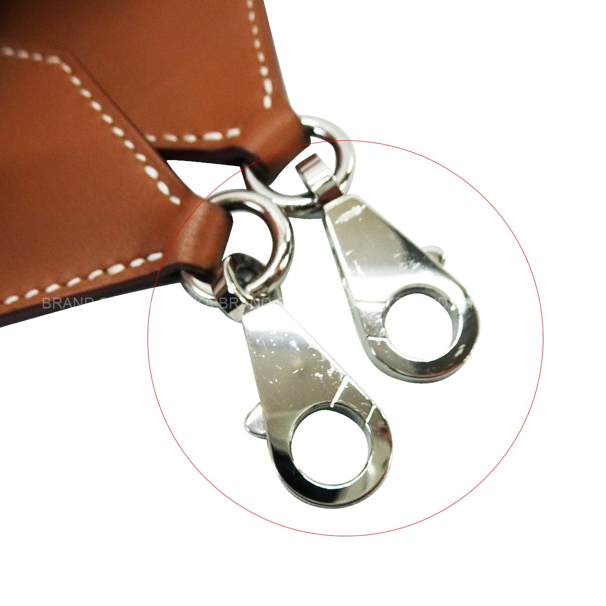 HERMES shoulder strap Bandouliere Kelly Pocket PLUSH Teddy 50mm/85cm Gold/Ecru Veau Swift/Mouton Silver HW Stamp B[EXCELLENT][Authentic]