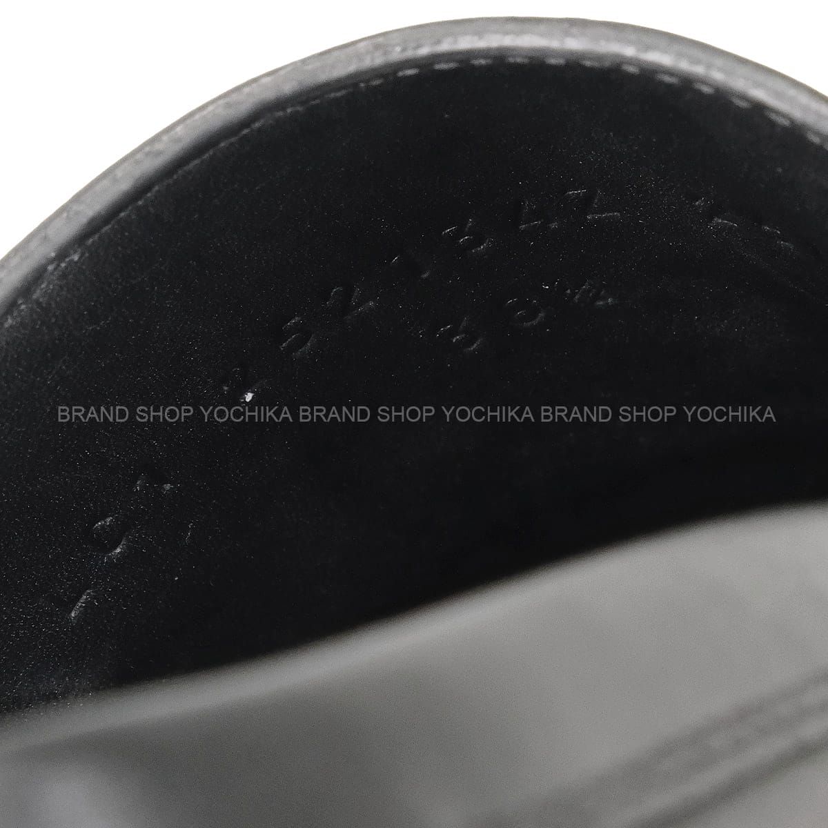 [Pre-loved] HERMES Moccasins Louvre Noir (Black) Calf #38.5 Black HW[LIKE NEW][Authentic]