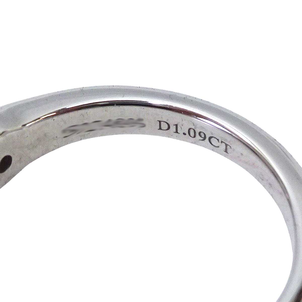 [Pre-loved] TIFFANY&Co. ring Solitaire Tiffany Setting Engagement Ring VS1 PT950/Diamond1.09CT #51[LIKE NEW][Authentic]