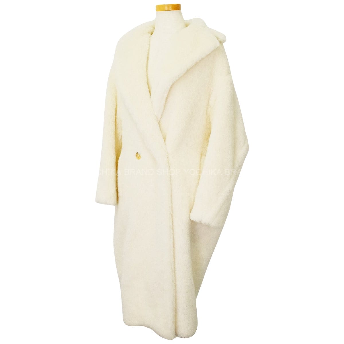 [Pre-loved] MAX MARA Permanent Collection Tedgirl Teddy Bear Icon Coat Blanc (White) Alpaca/Wool/Silk #XS[LIKE NEW][Authentic]