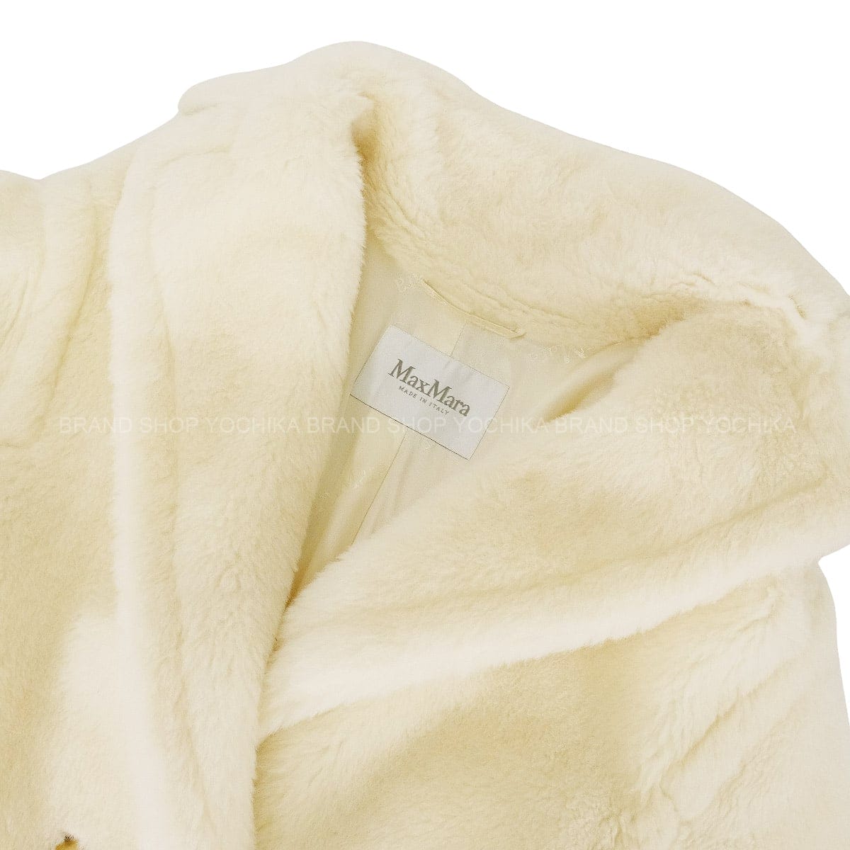 [Pre-loved] MAX MARA Permanent Collection Tedgirl Teddy Bear Icon Coat Blanc (White) Alpaca/Wool/Silk #XS[LIKE NEW][Authentic]