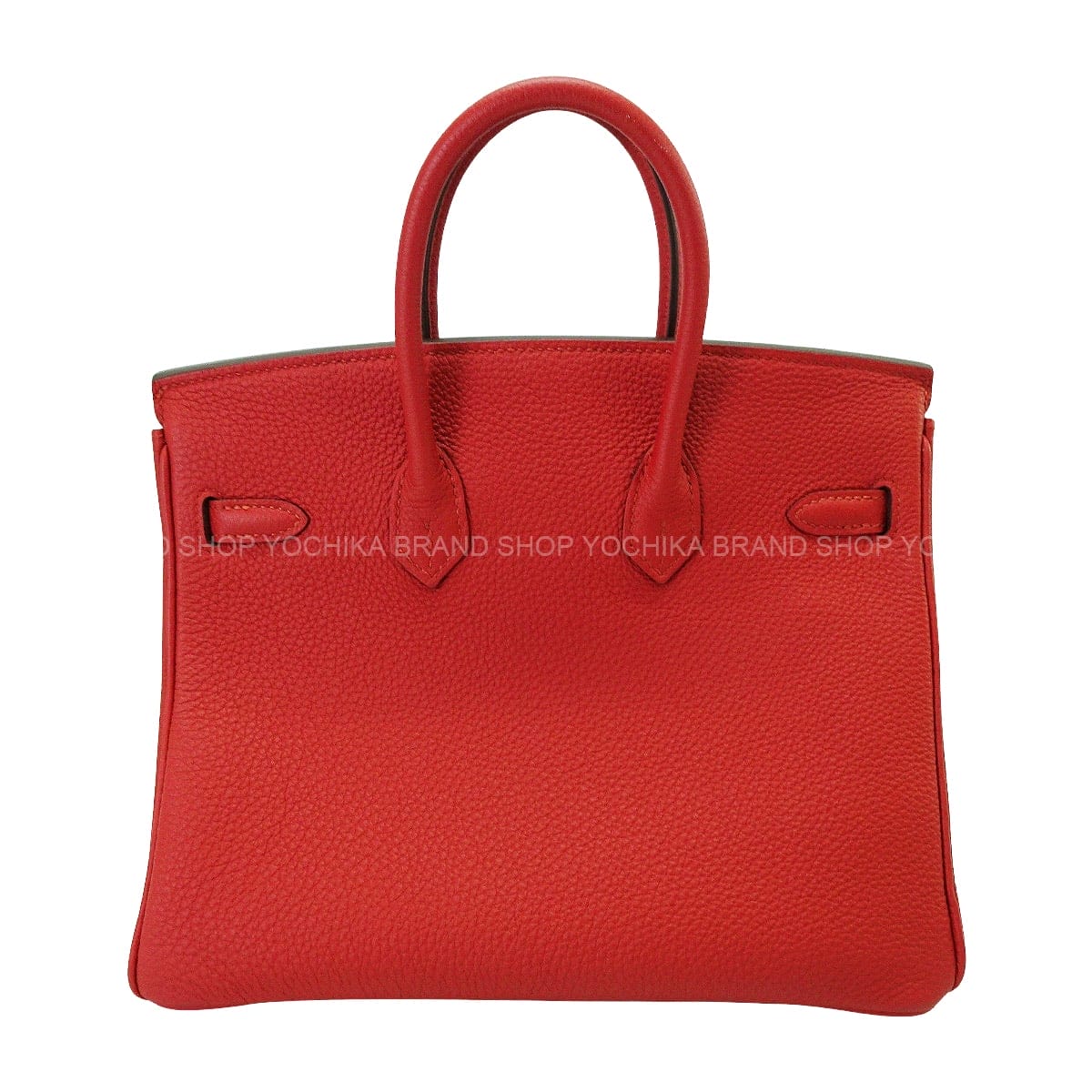 [Pre-loved] HERMES Handbag Birkin25 Vermillon Veau Togo Silver HW Stamp T[LIKE NEW][Authentic]