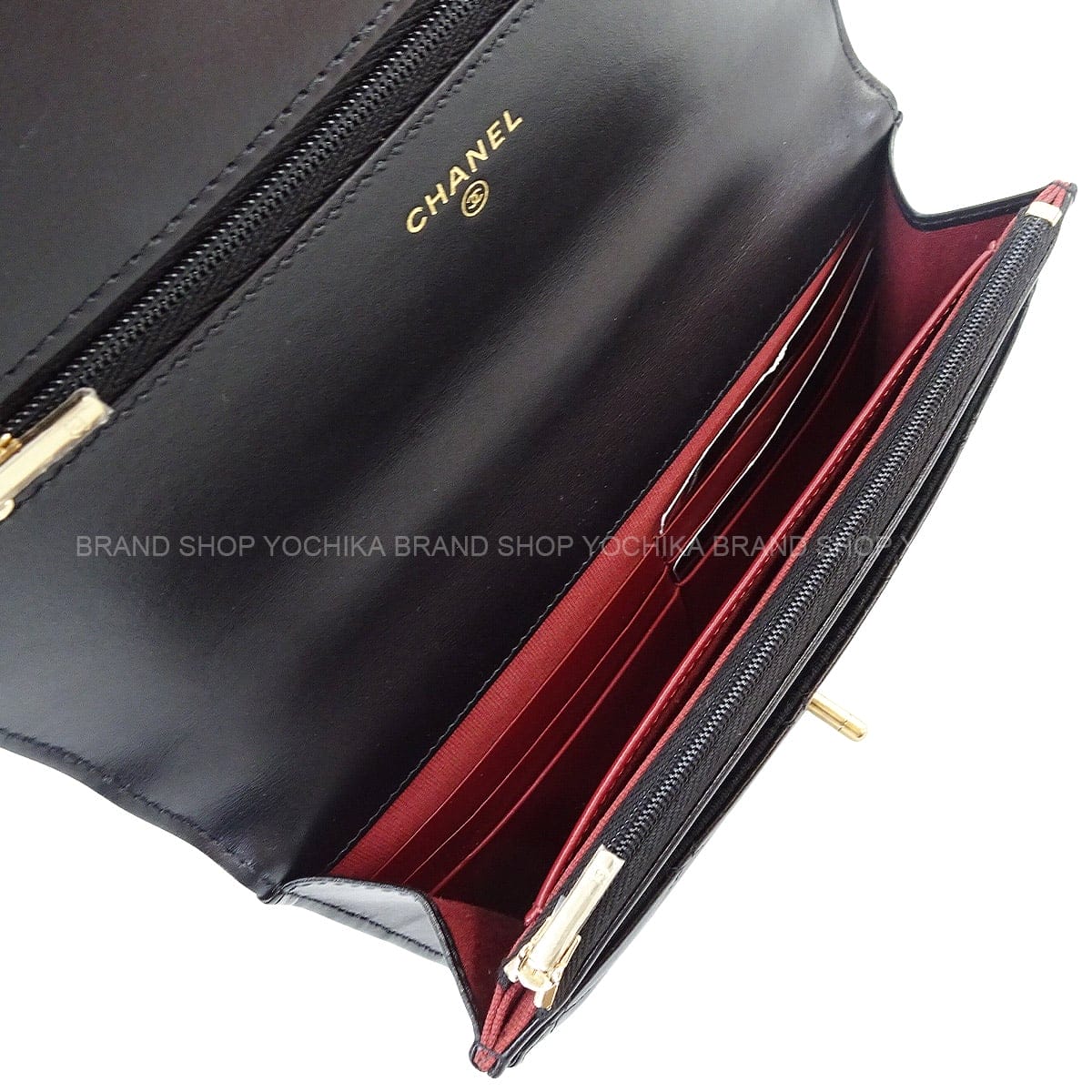 [Pre-loved] 2026 SS NEW CHANEL Wallet chain Matelasse Noir (Black) Lambskin Mat Gold HW AP2289[LIKE NEW][Authentic]