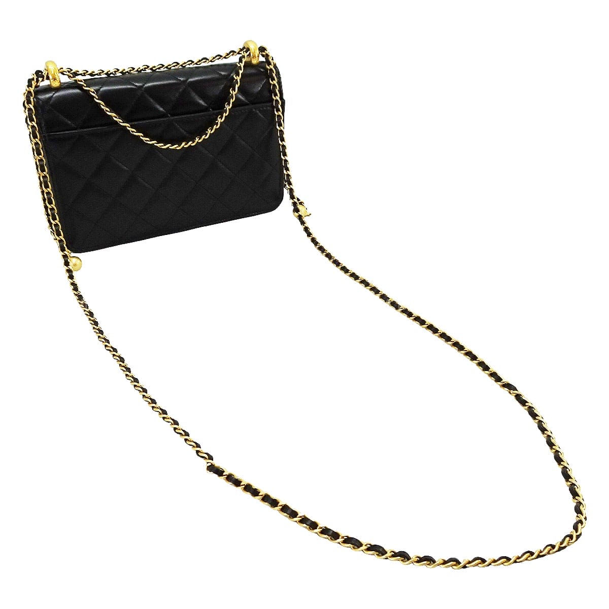 [Pre-loved] 2026 SS NEW CHANEL Wallet chain Matelasse Noir (Black) Lambskin Mat Gold HW AP2289[LIKE NEW][Authentic]