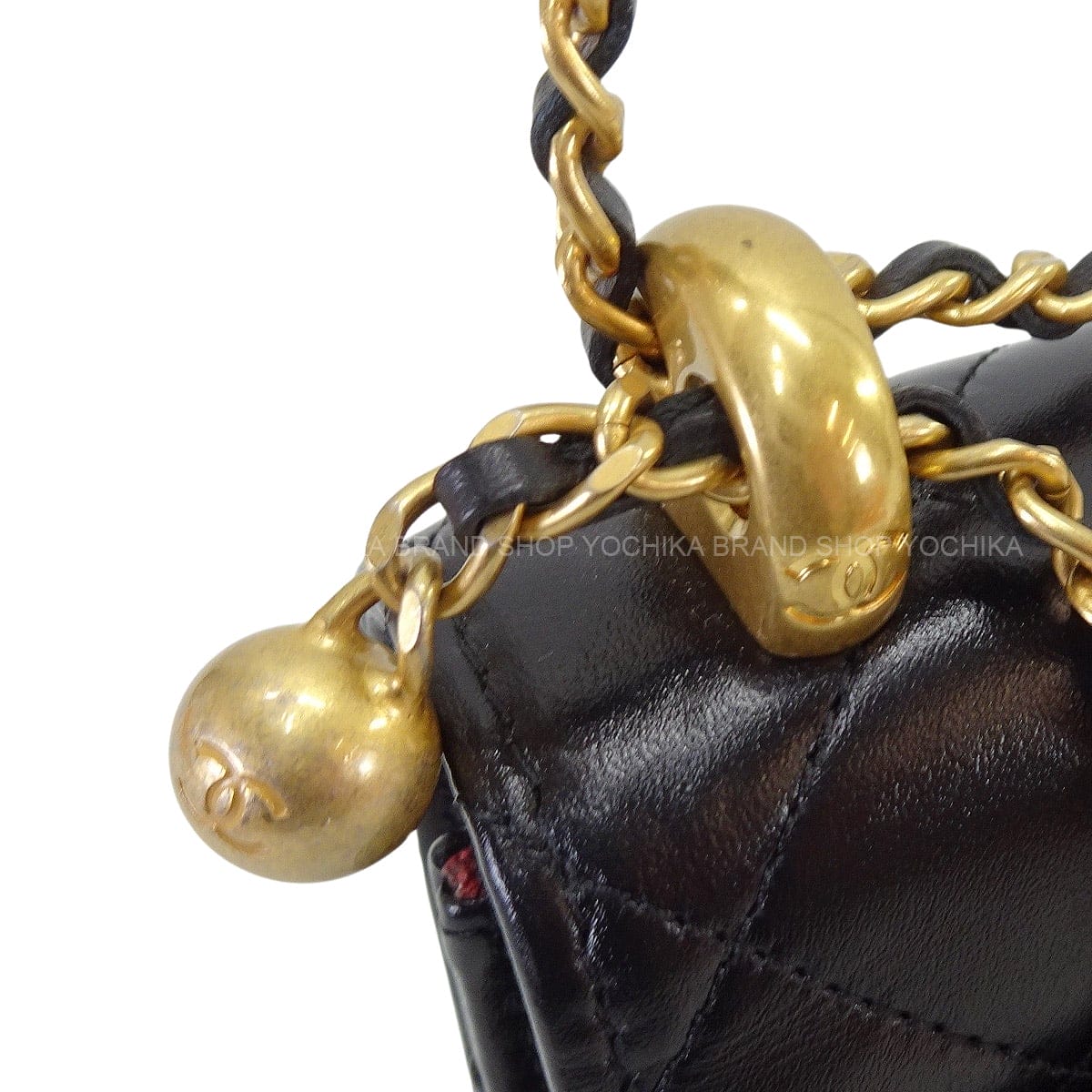 [Pre-loved] 2026 SS NEW CHANEL Wallet chain Matelasse Noir (Black) Lambskin Mat Gold HW AP2289[LIKE NEW][Authentic]