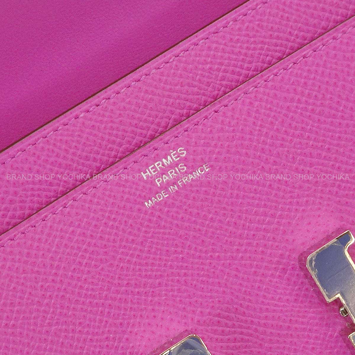 [Pre-loved] HERMES long wallet Constance Long Wallet Magnolia Veau Epsom Bleu Brighton Lacquer Stamp C[LIKE NEW][Authentic]