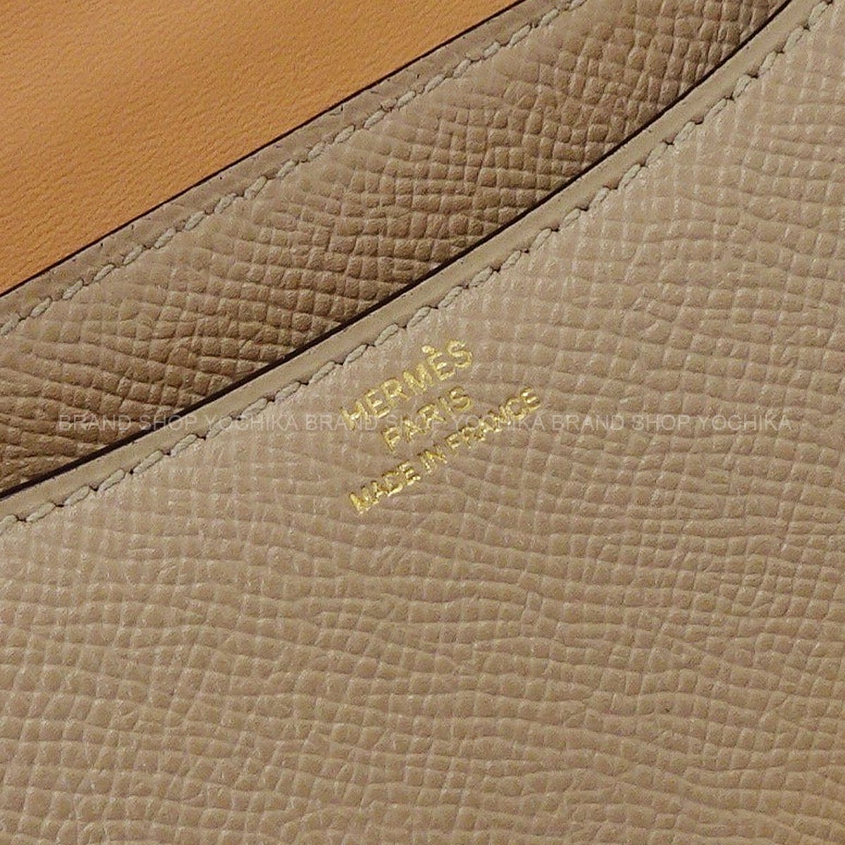 [Pre-loved] HERMES Shoulder bag Constance 3 18 Verso Trench/Naturel-Sable Veau Epsom Gold HW Stamp A[LIKE NEW][Authentic]