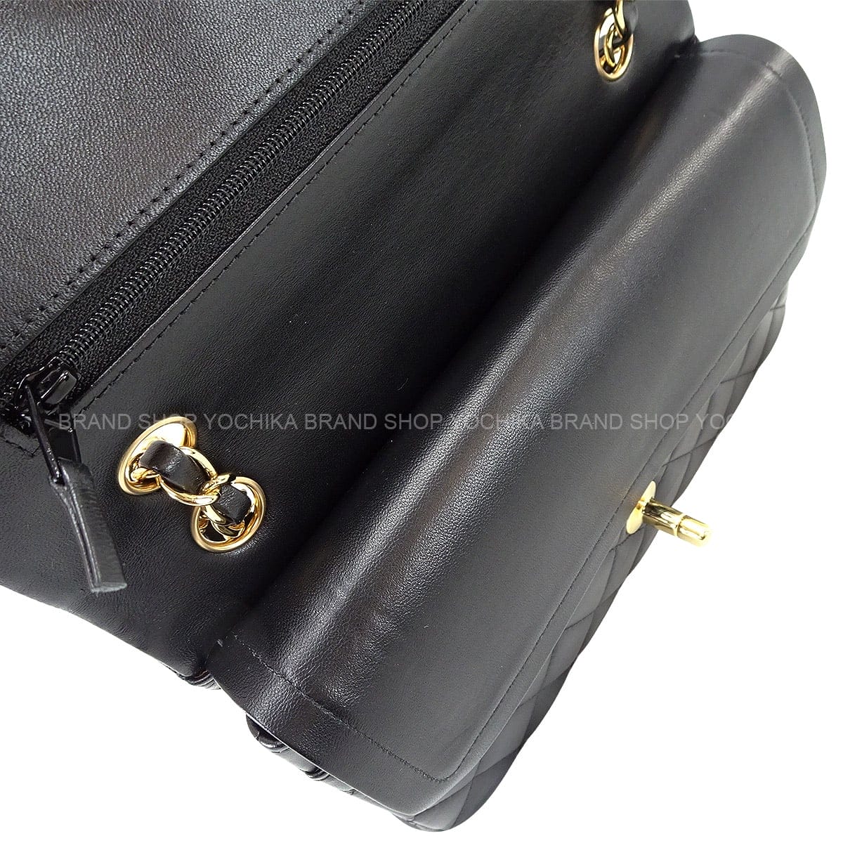 [Pre-loved] CHANEL Shoulder bag Chain Matelasse 23 W flap Noir (Black) Lambskin Gold HW A01113[LIKE NEW][Authentic]