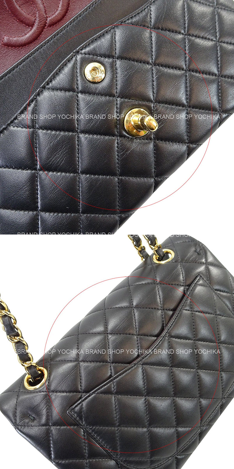[Pre-loved] CHANEL Shoulder bag Chain Matelasse 23 W flap Noir (Black) Lambskin Gold HW A01113[LIKE NEW][Authentic]
