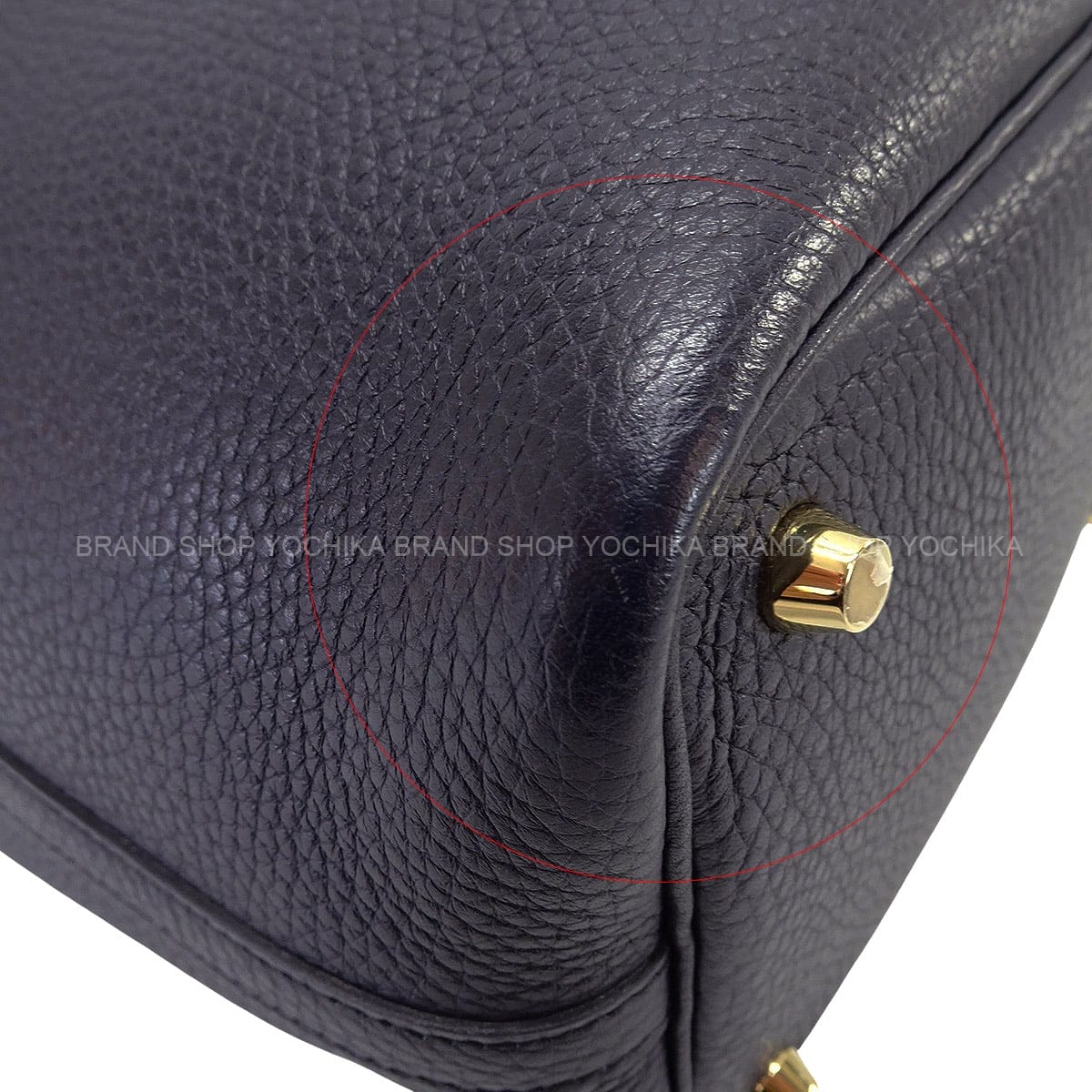 [Pre-loved] HERMES Handbag Picotin Lock 18 PM Eclat Blue Indigo/Orange Poppy Taurillon Clemence/Veau Swift Gold HW Stamp X[USED SA][Authentic]