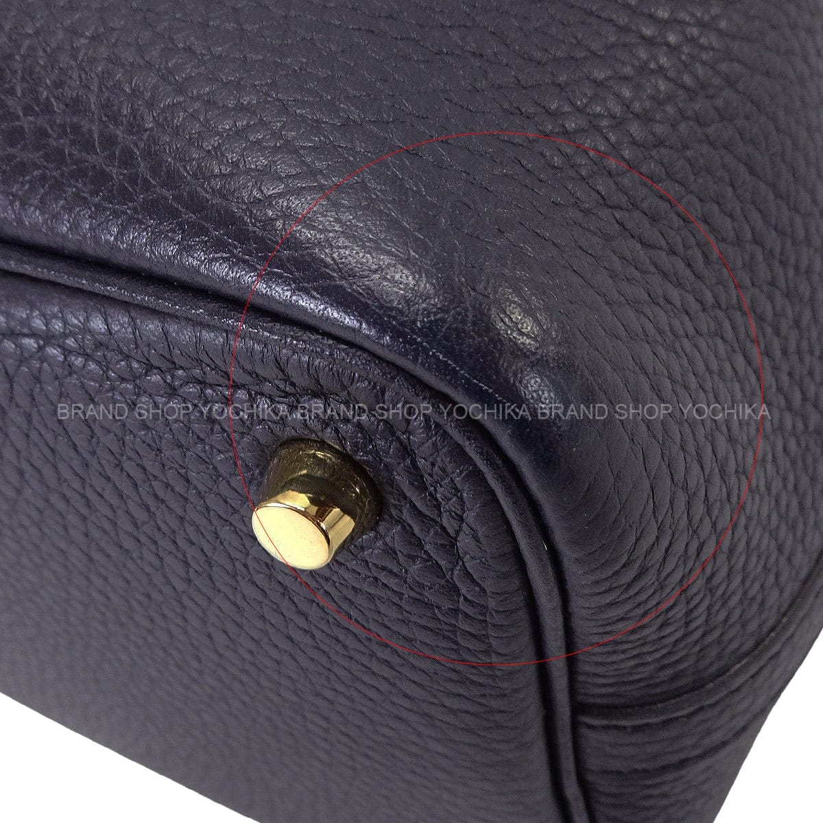 [Pre-loved] HERMES Handbag Picotin Lock 18 PM Eclat Blue Indigo/Orange Poppy Taurillon Clemence/Veau Swift Gold HW Stamp X[USED SA][Authentic]