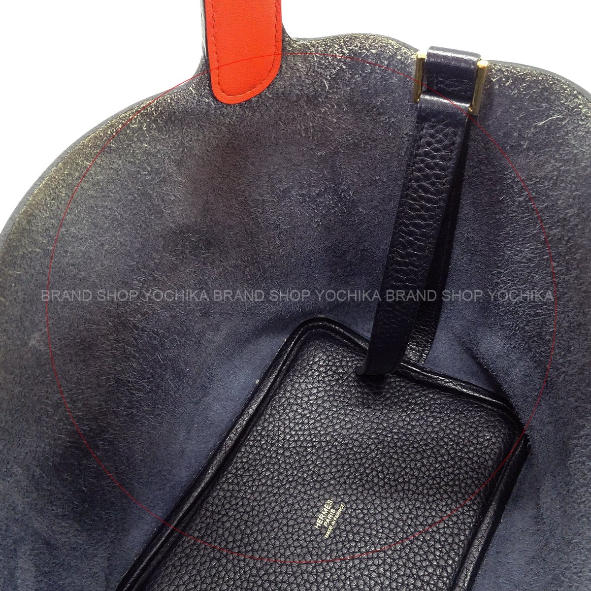 [Pre-loved] HERMES Handbag Picotin Lock 18 PM Eclat Blue Indigo/Orange Poppy Taurillon Clemence/Veau Swift Gold HW Stamp X[USED SA][Authentic]