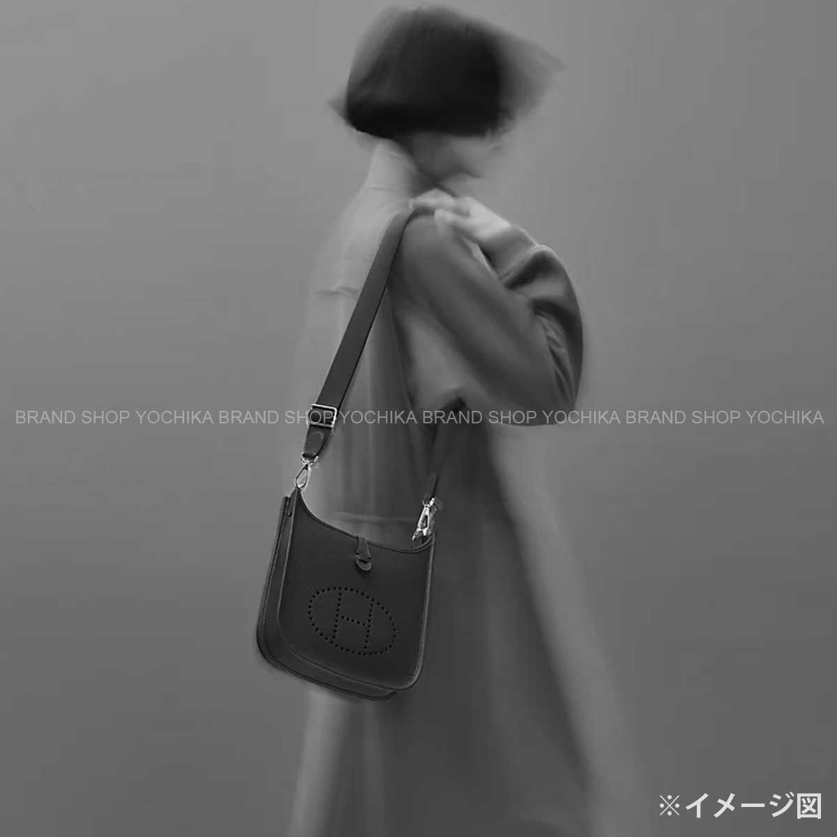 HERMES Shoulder bag Evelyne 23 Biscuit Taurillon Clemence Silver HW Stamp K[BRAND NEW][Authentic]