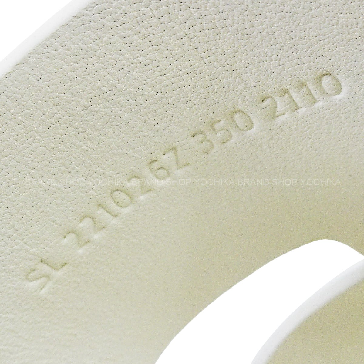 HERMES sandals EZE 30 Blanc (White) Calf/Cork #35[EXCELLENT][Authentic]