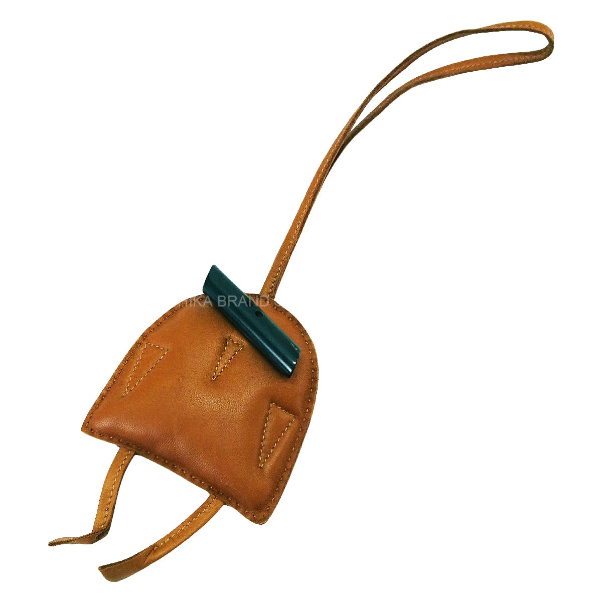 [Pre-loved] HERMES bag charm Petit H owl Gold Agneau Milo/Buffalo Horn[LIKE NEW][Authentic]