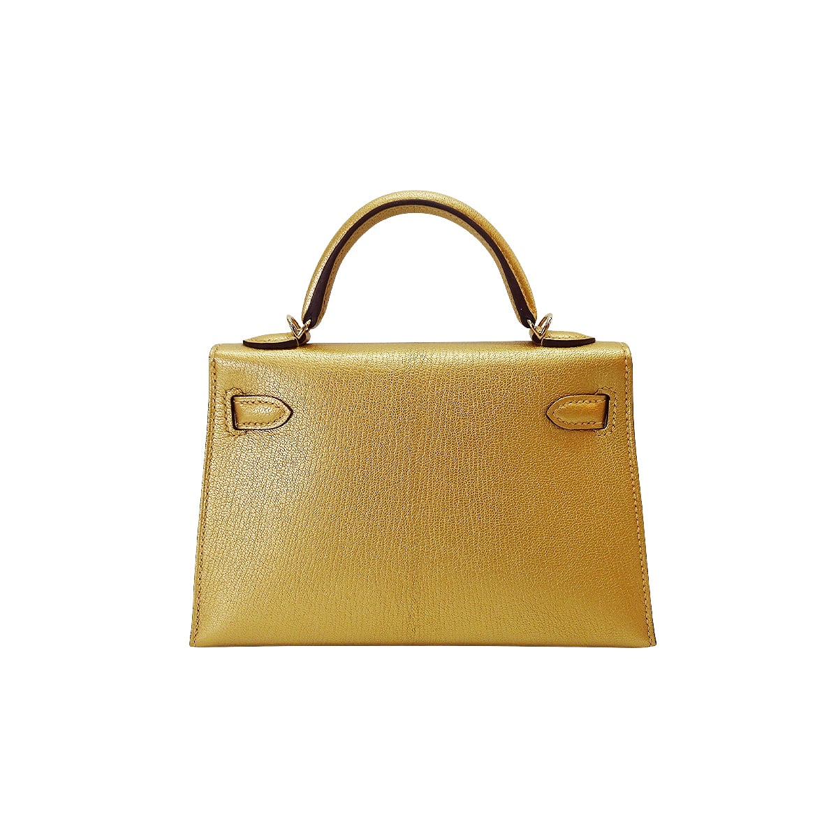 HERMES Shoulder bag Kelly mini 2 Kelly20 New Dore (Metallic Gold) Chevre Chamkila Champagne Gold HW Stamp K[BRAND NEW][Authentic]