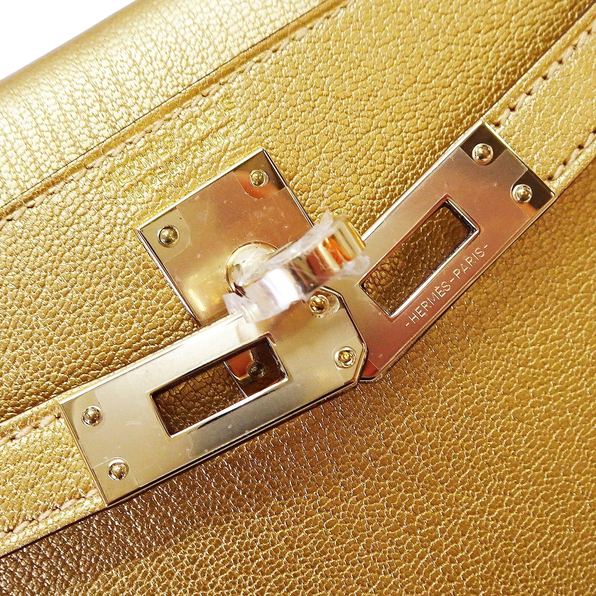 HERMES Shoulder bag Kelly mini 2 Kelly20 New Dore (Metallic Gold) Chevre Chamkila Champagne Gold HW Stamp K[BRAND NEW][Authentic]