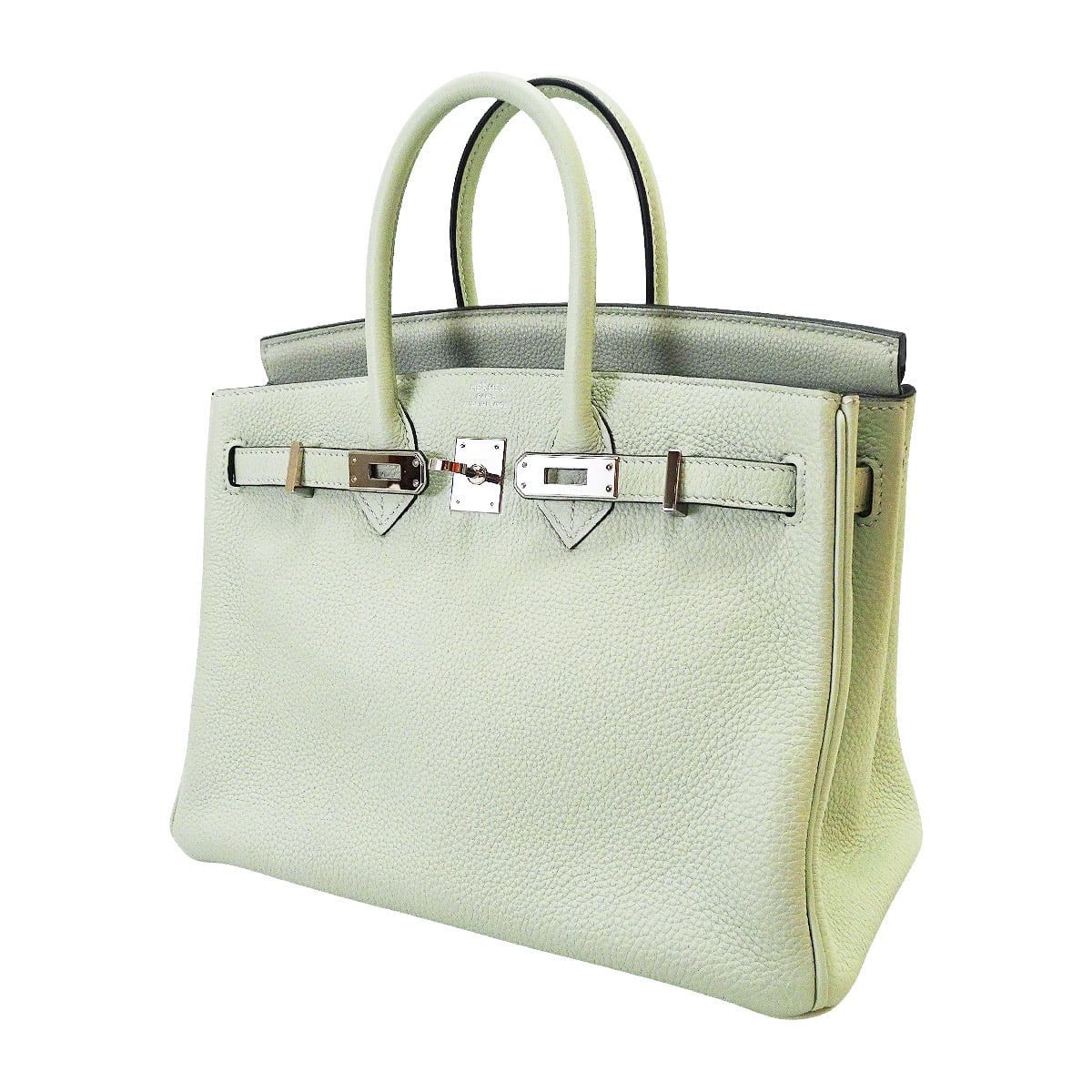 [Pre-loved] HERMES Handbag Birkin25 Gris Neve Veau Togo Silver HW Stamp B[USED SA][Authentic]