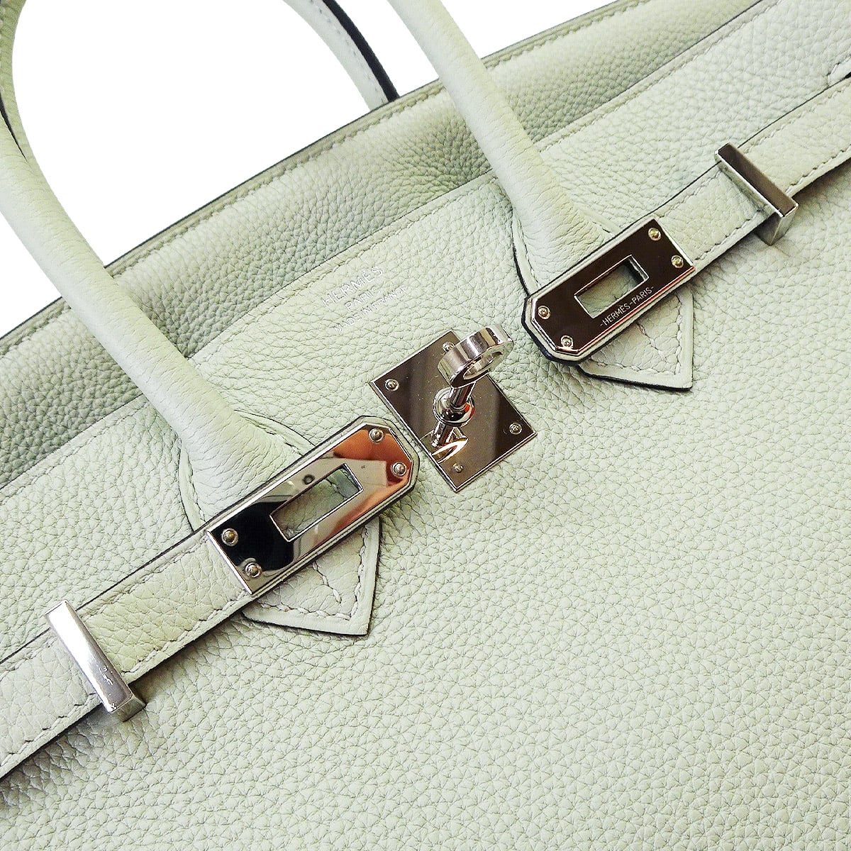 [Pre-loved] HERMES Handbag Birkin25 Gris Neve Veau Togo Silver HW Stamp B[USED SA][Authentic]