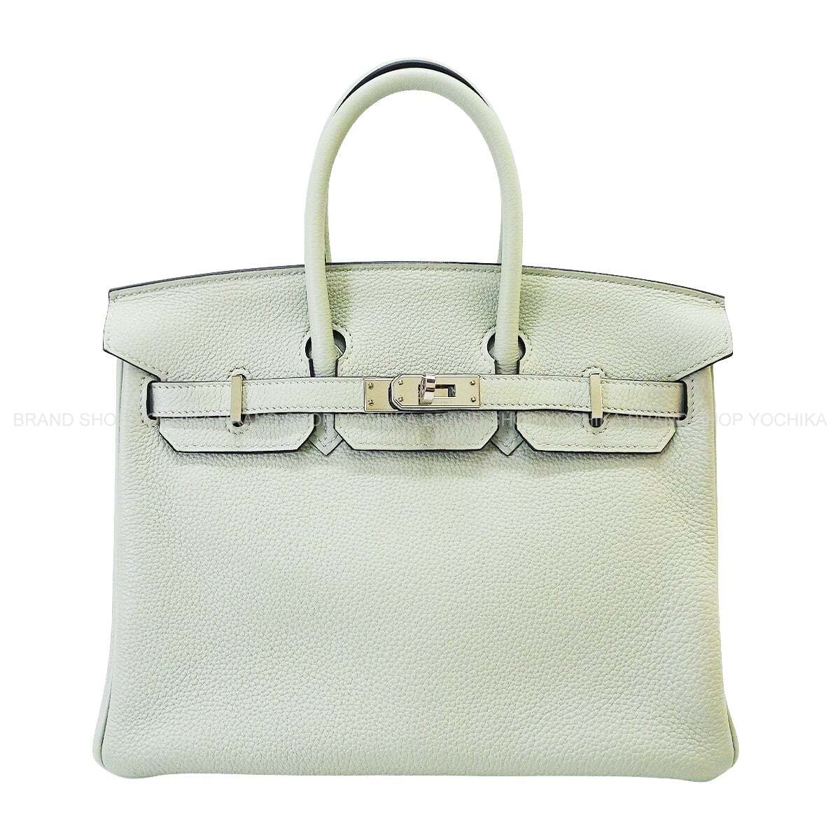[Pre-loved] HERMES Handbag Birkin25 Gris Neve Veau Togo Silver HW Stamp B[USED SA][Authentic]