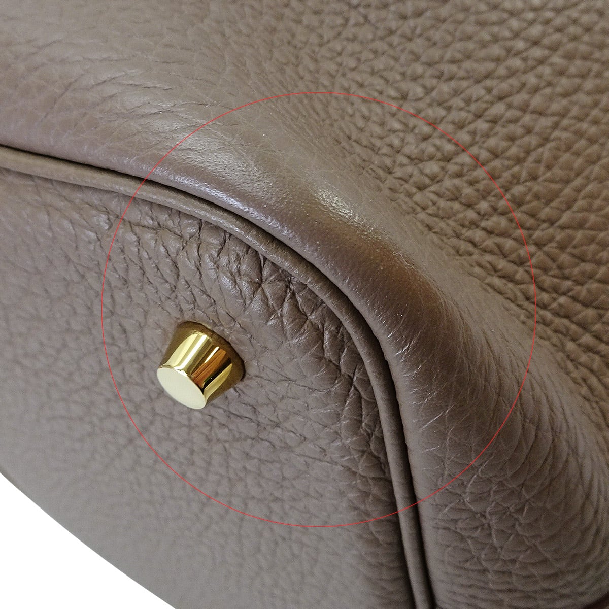 [Pre-loved] HERMES Handbag Picotin Lock 22 MM Etoupe Taurillon Clemence Gold HW Stamp W[LIKE NEW][Authentic]
