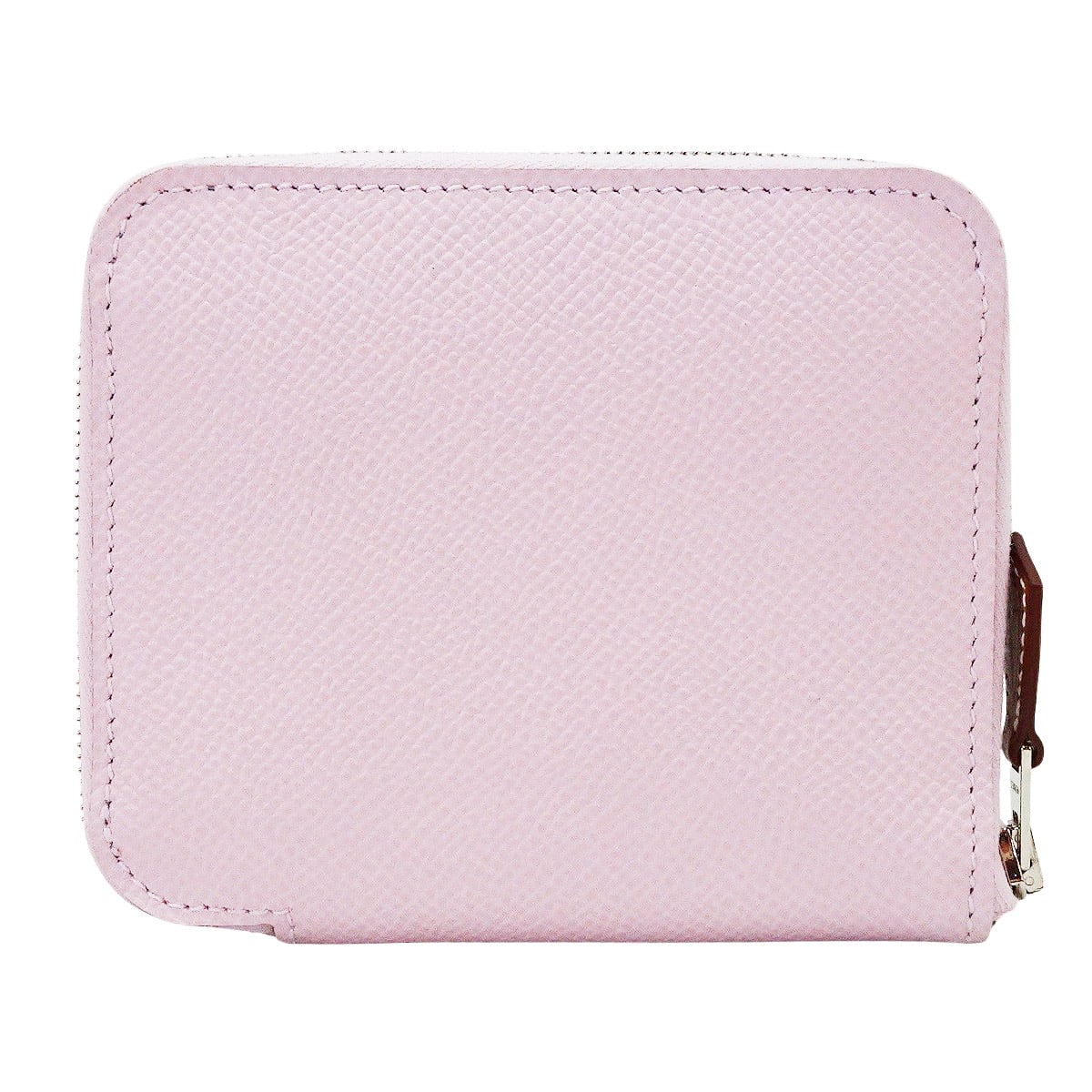 HERMES Bi-fold wallet Azap Silk'in Compact Della Cavalleria Mauve Pale Veau Epsom/Veau Barenia Silver HW Stamp W[BRAND NEW][Authentic]