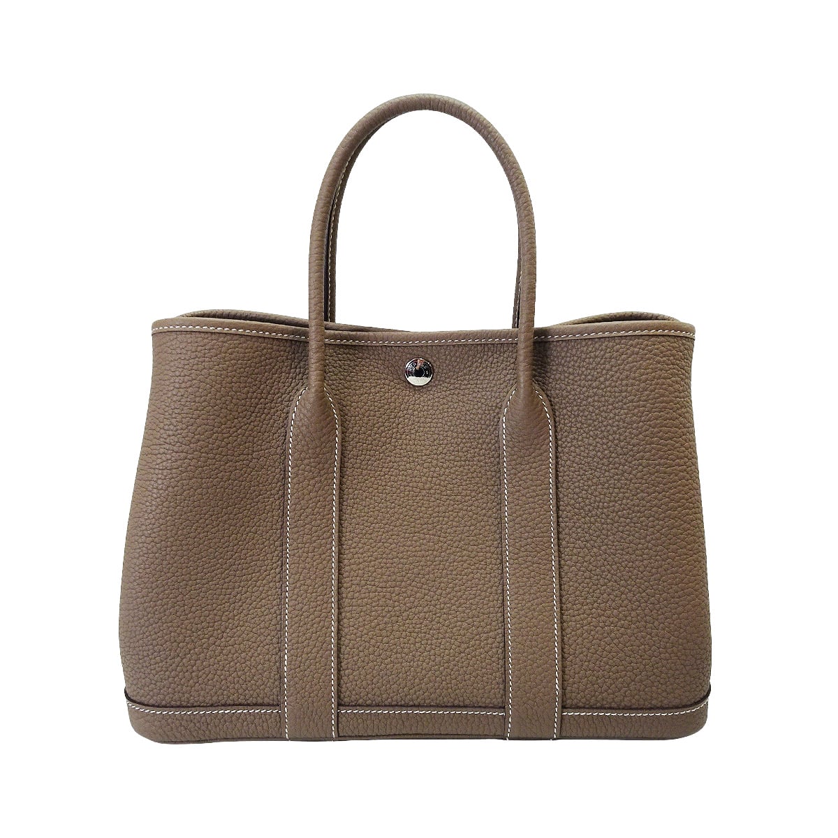 [Pre-loved] HERMES tote bag Garden Party 30 TPM Etoupe Veau Negonda Silver HW Stamp A[LIKE NEW][Authentic]