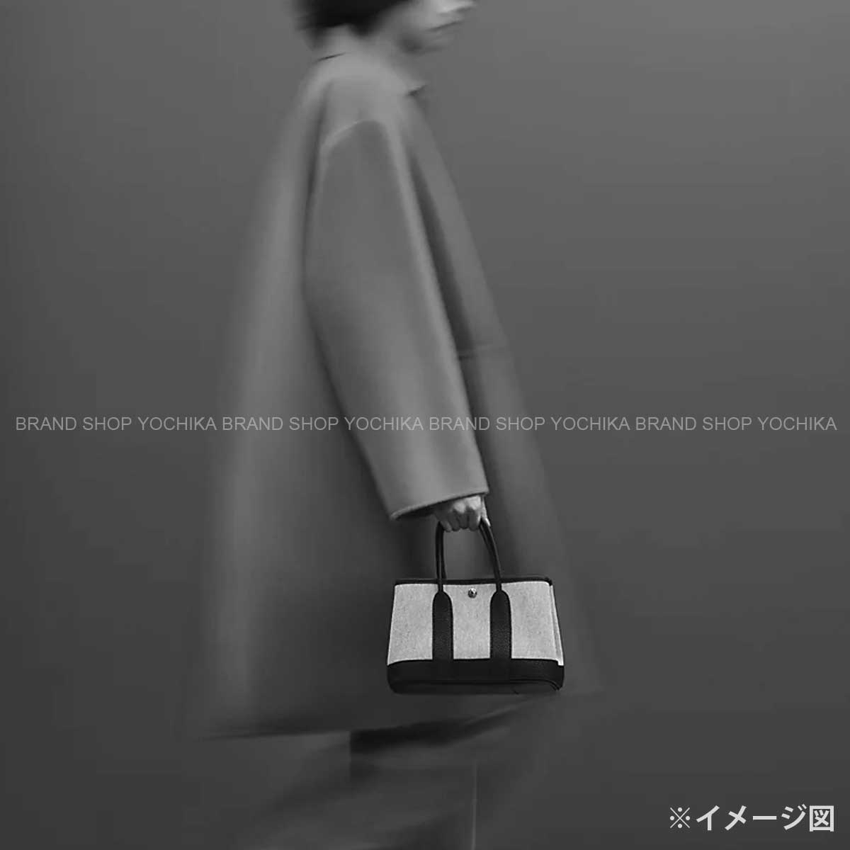 HERMES Handbag Neo Garden Party 23 Craie Veau Negonda Silver HW Stamp K[BRAND NEW][Authentic]