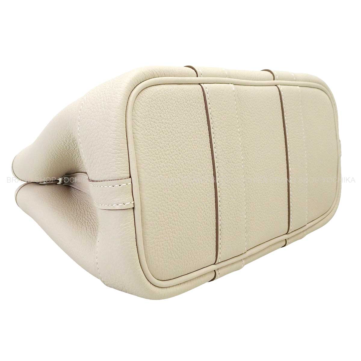 HERMES Handbag Neo Garden Party 23 Craie Veau Negonda Silver HW Stamp K[BRAND NEW][Authentic]