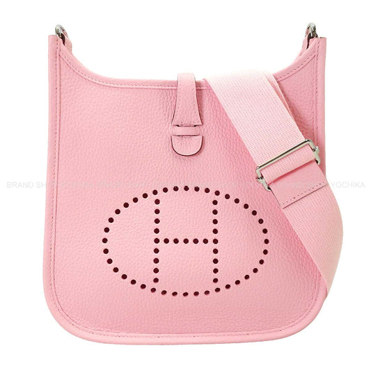HERMES Shoulder bag Evelyne 23 Rose Sakura Taurillon Clemence Silver HW Stamp K[BRAND NEW][Authentic]