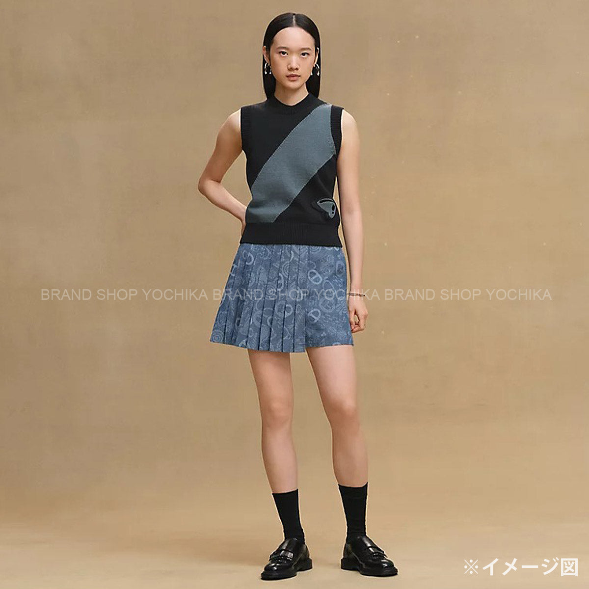 2025SS HERMES skirt Pleats Culottes Candy Libris Cotton #38 H5H0462DH3R38[BRAND NEW][Authentic]
